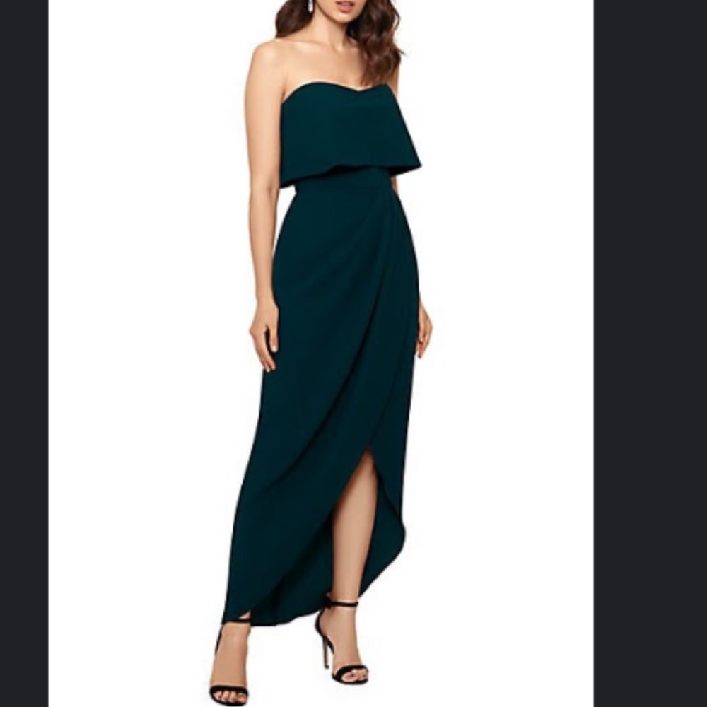 Xscape Bandeau Column Gown